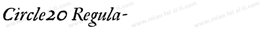 Circle20 Regula字体转换